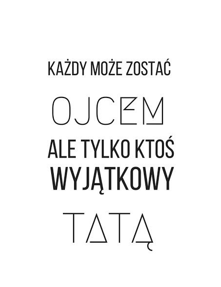 Plakat każdy może zostać ojcem